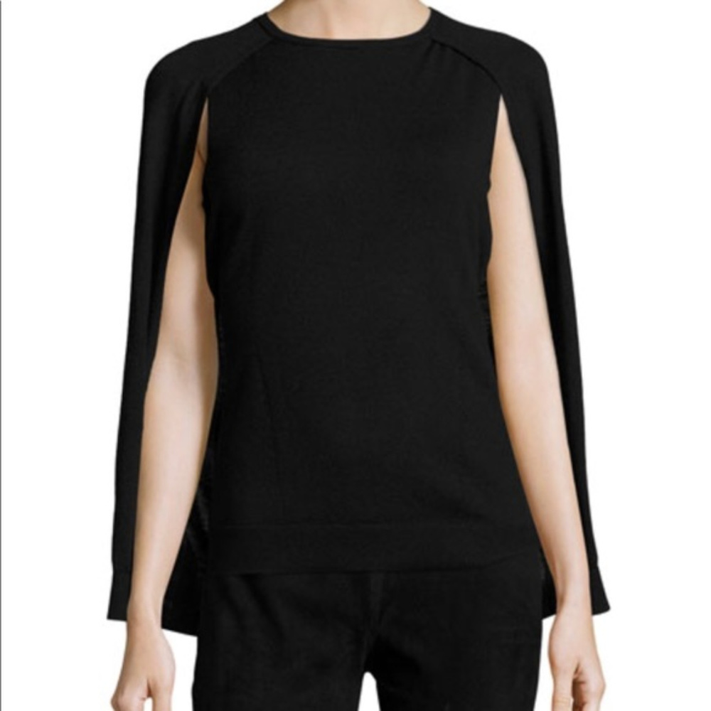 Fate Black Cape Sweater Sz Large